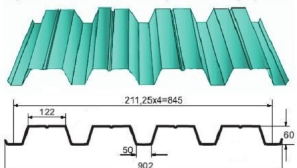 Профнастил Н-60 оцинкованный